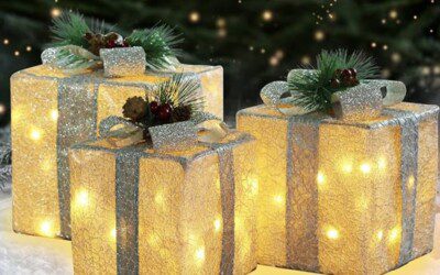 Christmas Lighted Gift Boxes – Set of 3 With Remotes – $8.99 (Reg. $35.99)